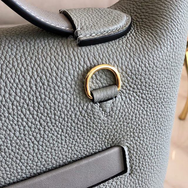 Hermes包包 愛馬仕Hermes Kelly2424 亞麻藍 togo小牛皮 半手工制 Hermes休閒女款手提包  am1923